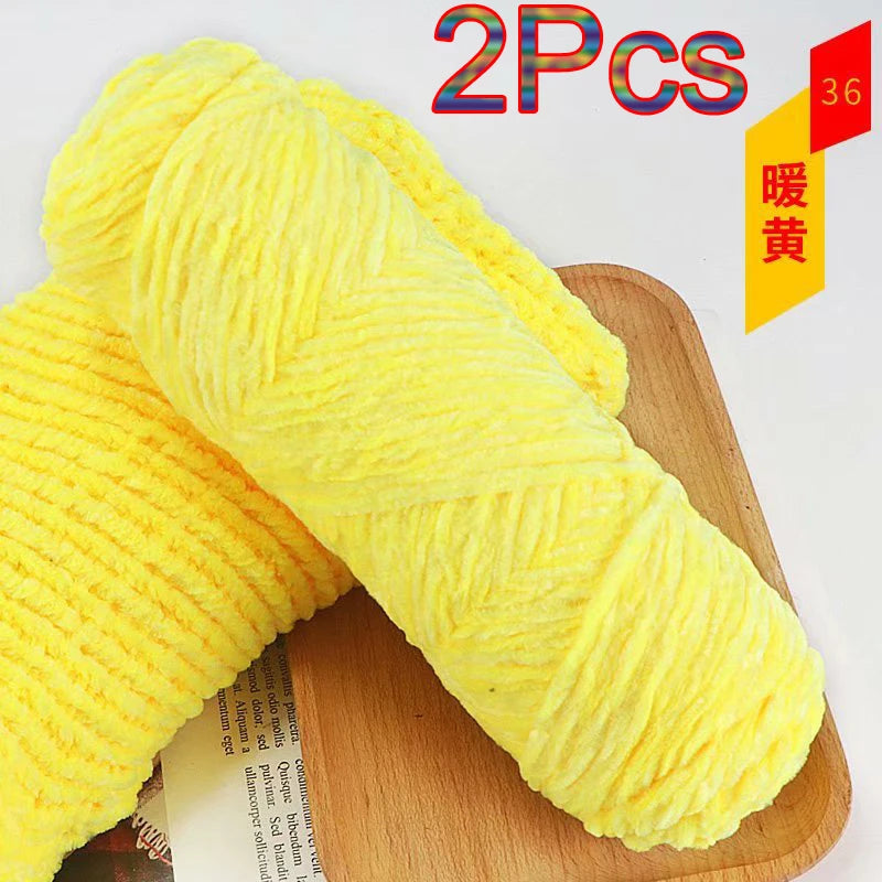 Chenille Velvet Yarn 100 Percent Polyester Amigurumi