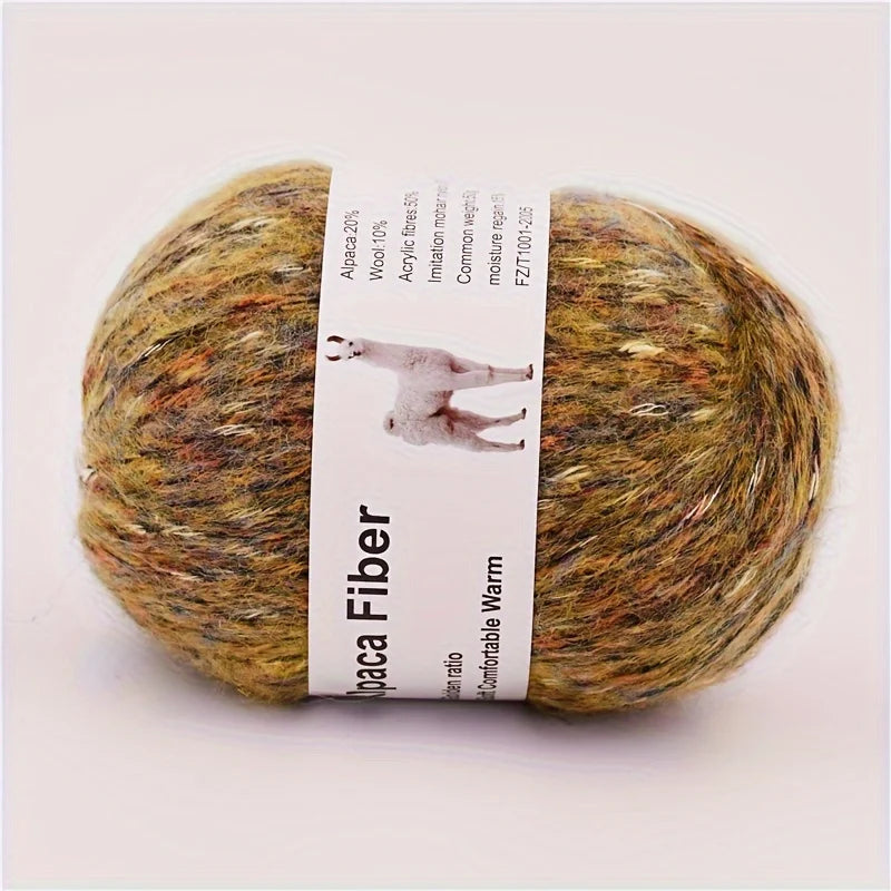 Vibrant Colorful Alpaca Wool Yarn 6 Pack For Hand Knitting