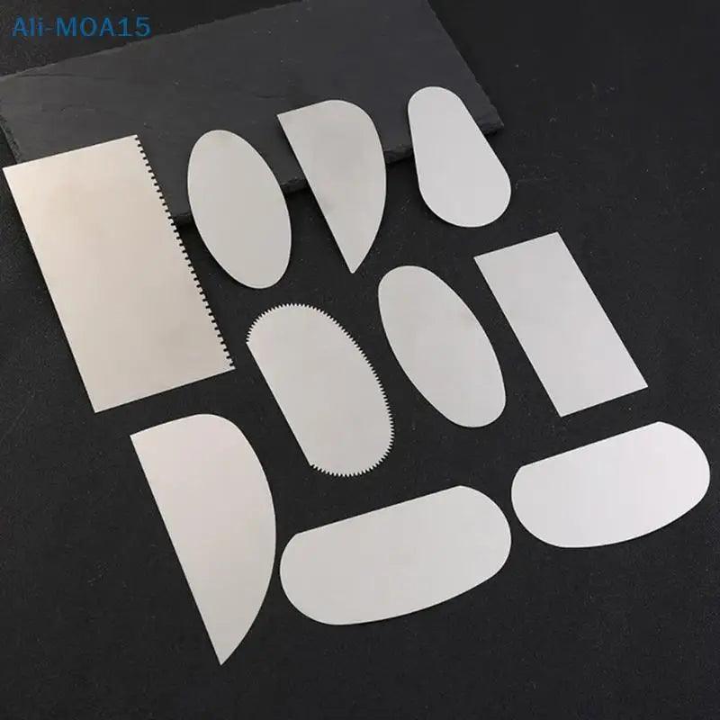 10PCS Pottery Clay Steel Scraper for Polymer Tools Serrated Cutter Ceramic