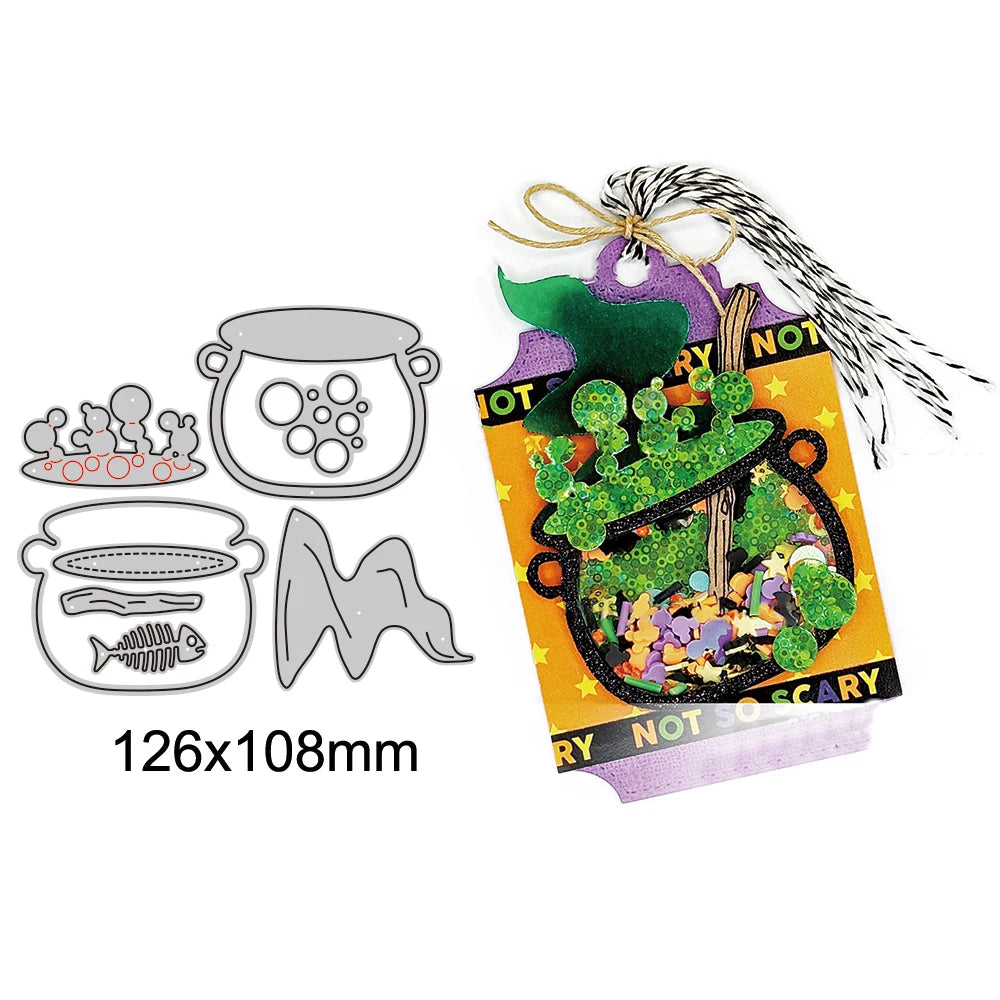 Bottle Fruit Cutting Dies Christmas Metal Stencils Die Cut for DIY Scrapbooking Album Paper Card Embossing Supplies