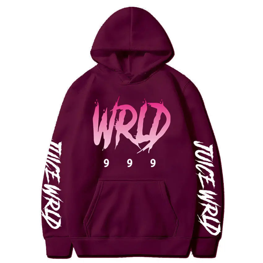 Rapper Juice Wrld 999 Letter Printed Hoodie Y2k Women's Casual Fashion Sportswear Autumn/Winter Hoodie Men's Women's Clothing