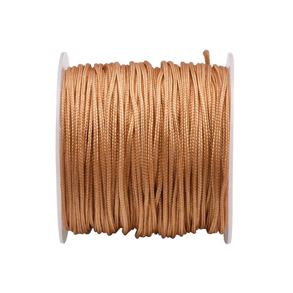 22 Yard 1.0mm Nylon Bead String Bracelet String Chinese Knot Braided Cord Kumihimo Macrame Thread For Keychain Jewelry Making