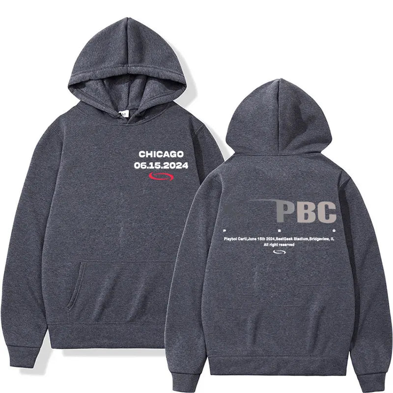 Playboi Carti PBC Opium Label Logo Print Hoodies Men Women Harajuku Y2k Hip Hop Sweatshirt Fashion Casual Fleece Pullover Hoodie
