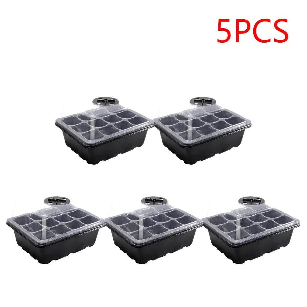 1-5pcs Seedling Pot Green for Planting Transplanting Multifunctional Gardening Planting Pot Nursing Care Seedling Box Growing Tr