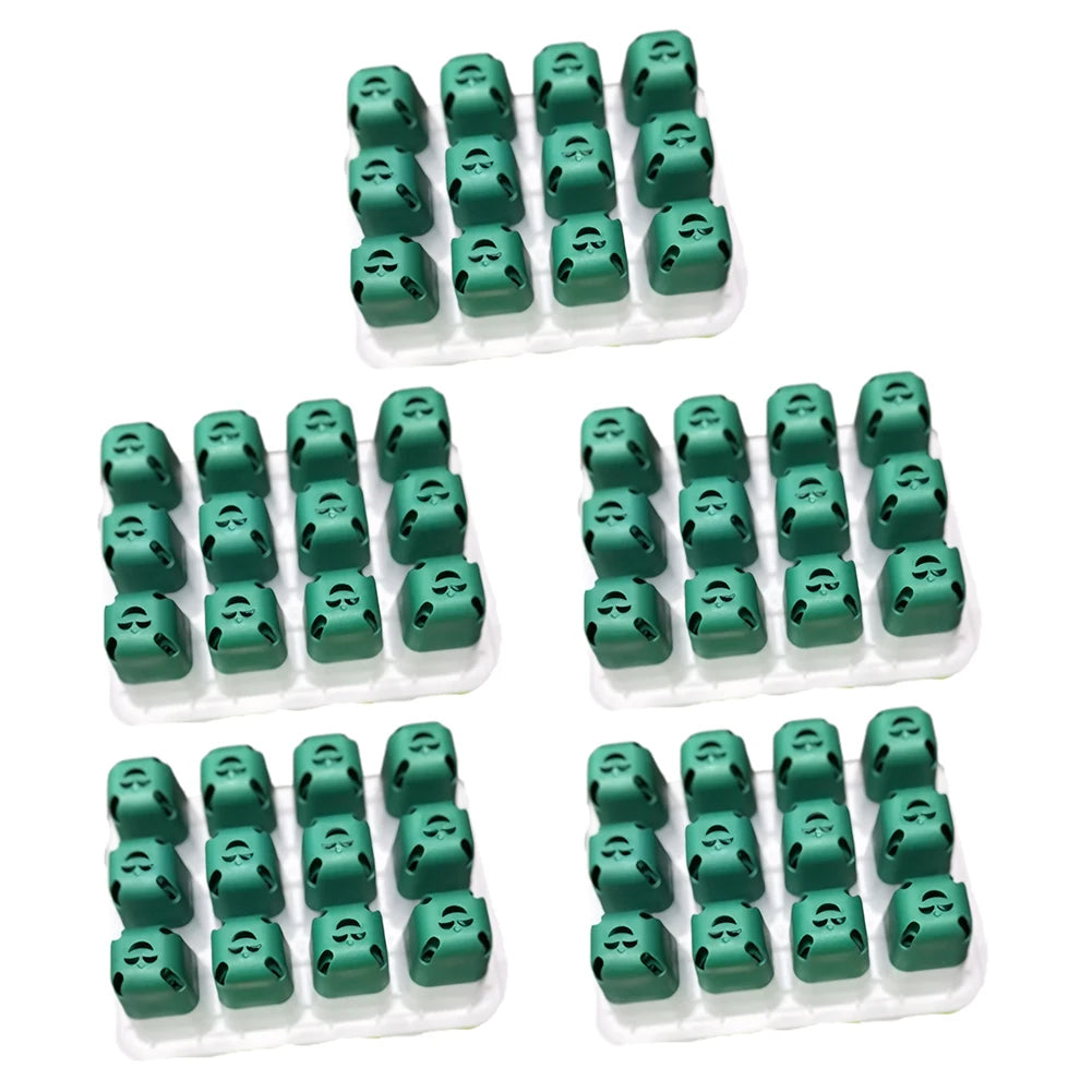 12 Holes Seed Starter Tray Soft Silicone Seedling Dish Breathable Reusable Thickening Plant Growth Tray Box for Indoor Garden