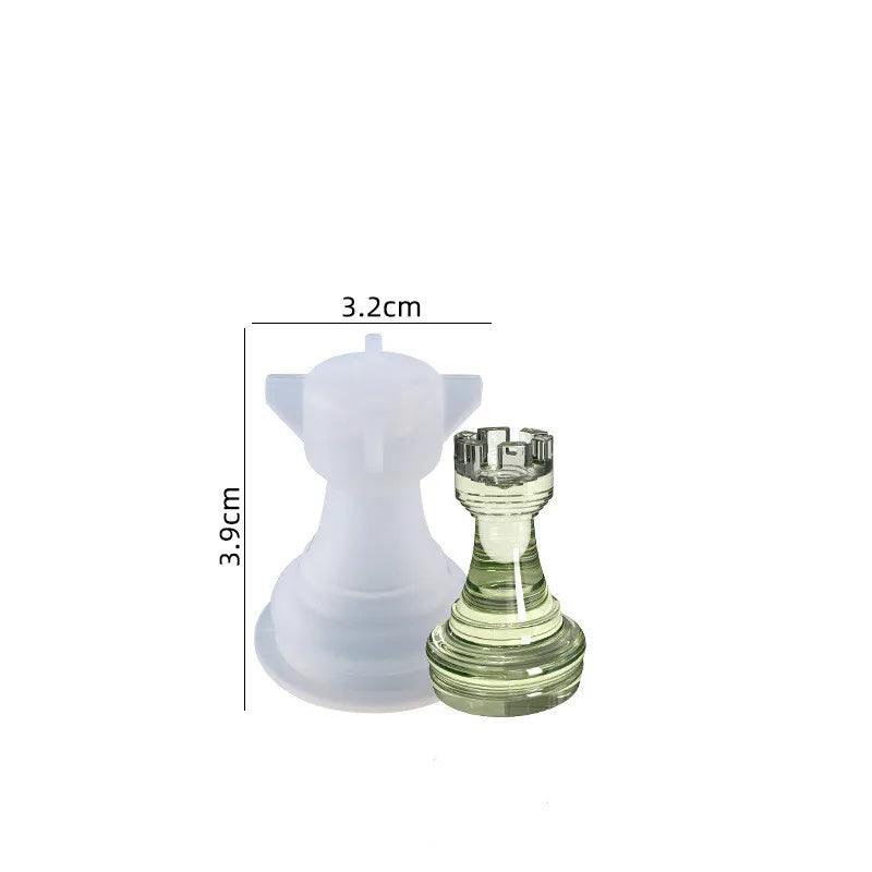 DIY Crystal Epoxy Resin Mold 3D Chess Piece Silicone Mould For Resin