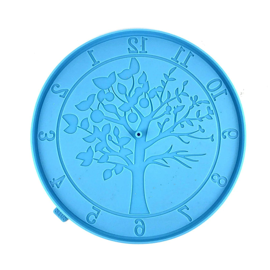 Tree Large Clock Face Molds Silicone Mold Epoxy Resin Casting Mould For DIY Craft Home Wall Decoration Ornaments Handmade Making