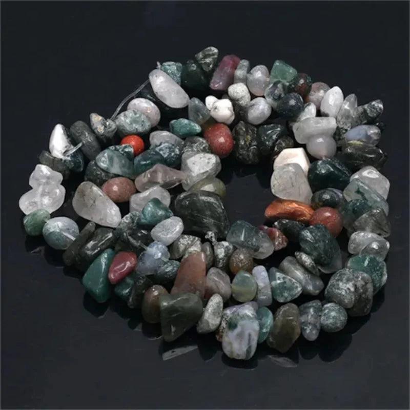 16 Inch Natural Stone Beads Chips Beads 5-8mm Irregular Crystal Agate Gravel Beads Diy Bracelet For Jewelly HK058
