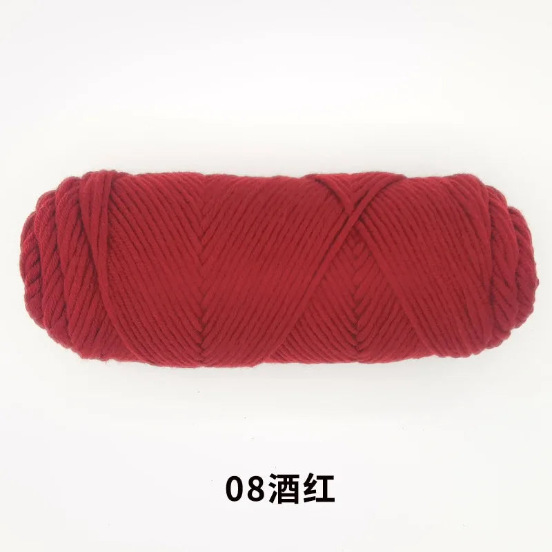 Milk Cotton Yarn 8 Ply Acrylic Crochet For Amigurumi Doll