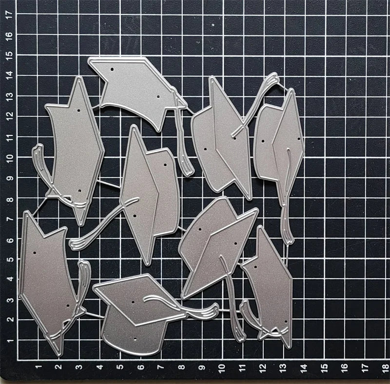 Graduation Hat Travel Bow Metal Cutting Dies for Scrapbooking Decoration Paper Craft Mould Blade Punch Embossing Stencils Template