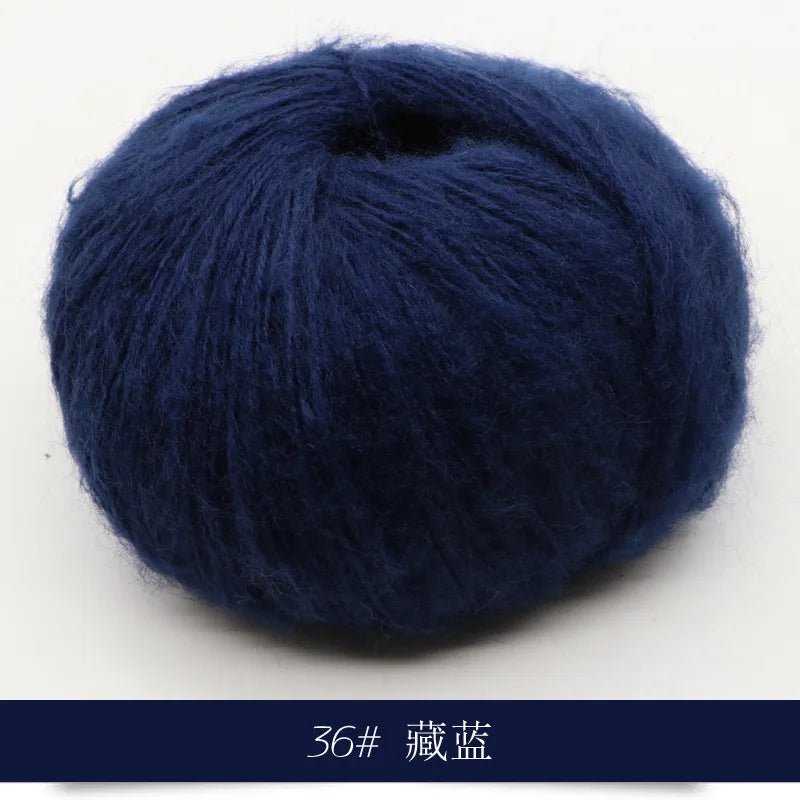 Mohair Yarn 25g Soft Knit Wool For Scarves And Sweaters