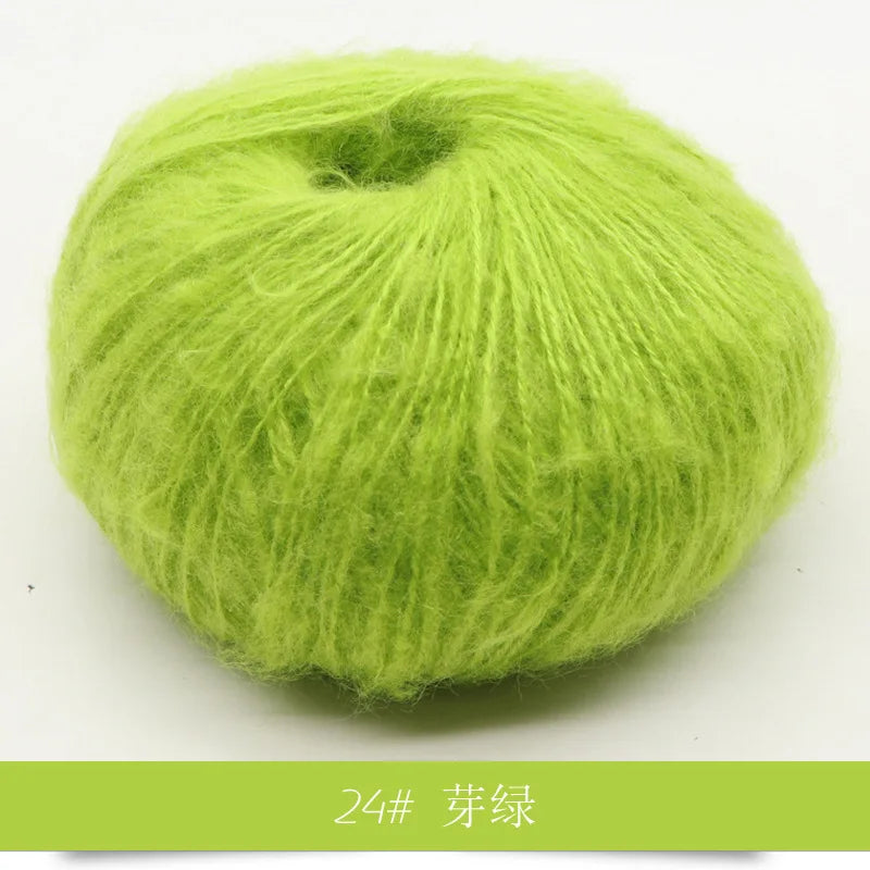 Mohair Yarn 25g Soft Knit Wool For Scarves And Sweaters