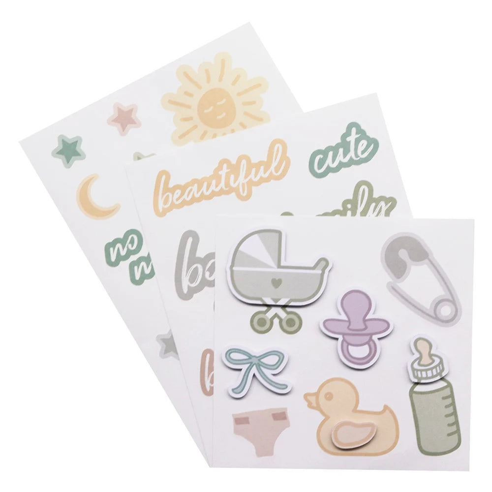 Creative Path Stickers Baby Designs Embellishments DIY Crafts Scrapbooking Cardmaking Mix Pack Journal Self Adhesive Decoration