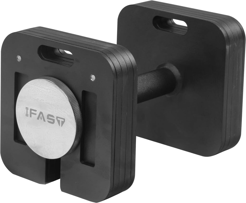 Adjustable Single Dummbbell Or Dumbbells Single Single 50LB Square Dumbbell 9 in 1 Free Weights for Multiweight Options Quick-Lock Adjustable