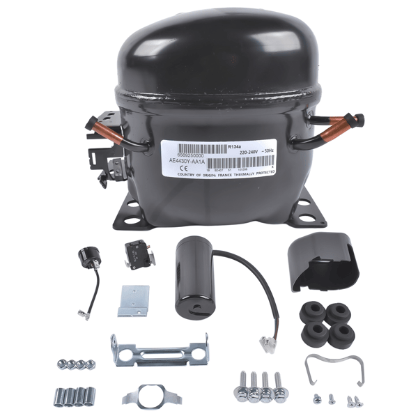 AE4430Y-AA1A CMP1401 Refrigeration Compressor R-134a 220-240V 50Hz 1/4HP 1 Phase for Ice Machines Refrigeration Equipment
