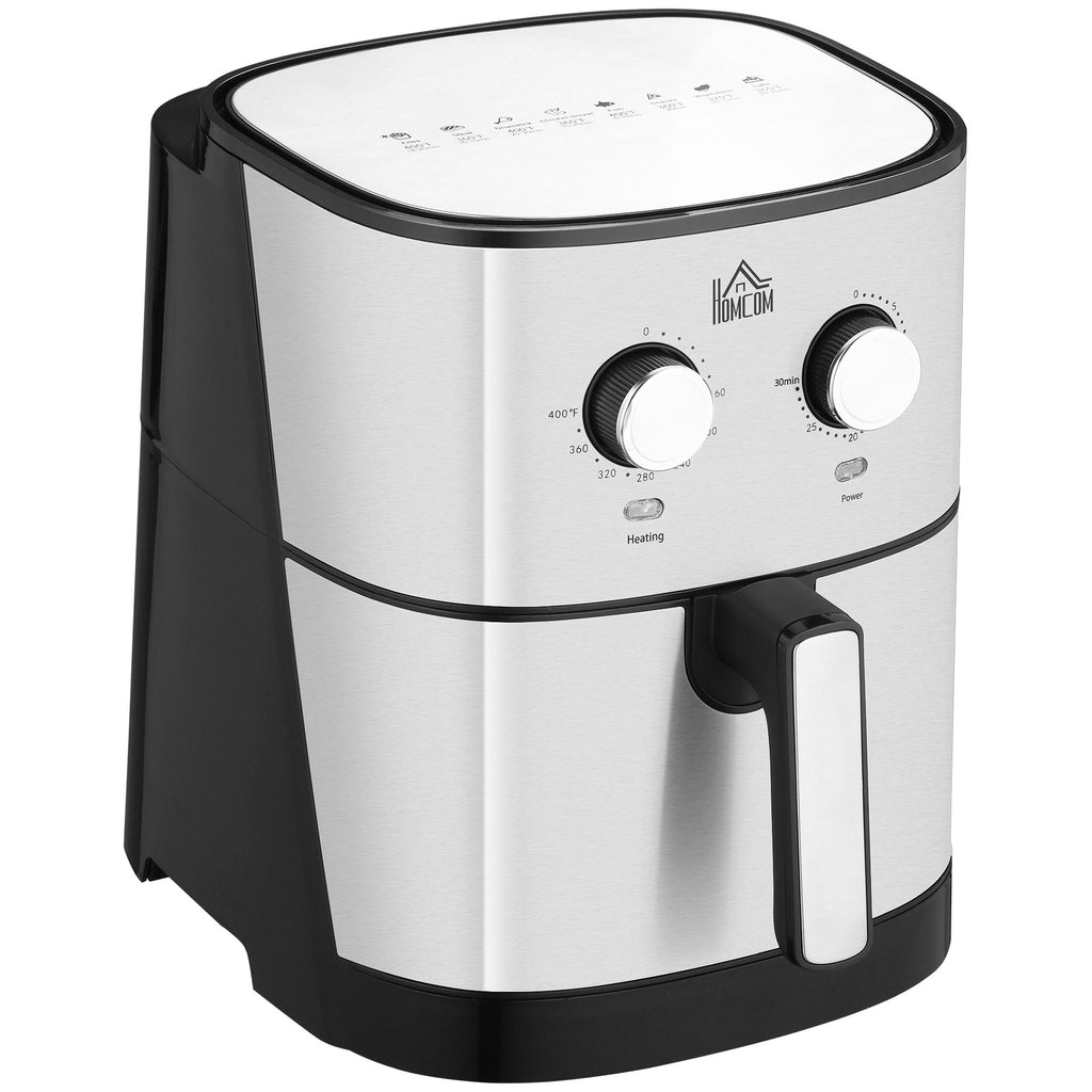 Air Fryer Oven 1700W 6.9 Quart, 360° Circulation, Adjustable Timer for Healthy Cooking, Black