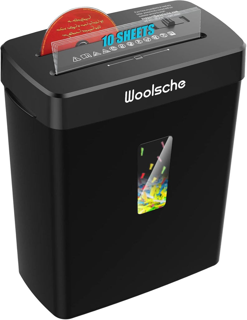 Aktenvernichter, Papierschredder 8-Blatt-Aktenvernichter mit hoher Sicherheitsstufe P-4,Kreuzschnitt,Kreditkarte/CD,Aktenvernichter für das Home Office(Versand von FBA)