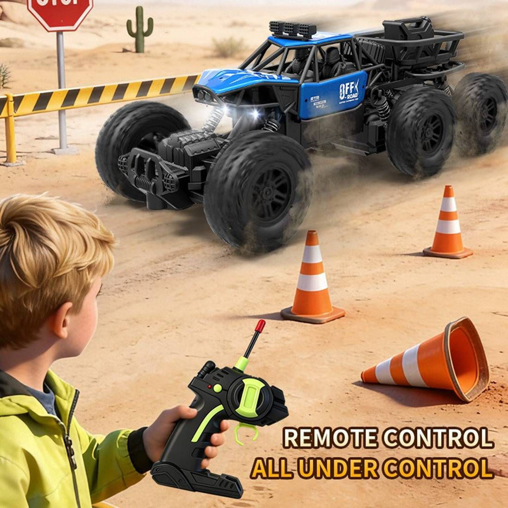 All-terrain Electric Toy Car, Alloy Car, 1:20 Scale Model Car, 2.4GHz R/ C Off-road Car, High-speed Car, with Headlights And Shock Absorption, Birthday Gifts for Kids Over 3 Years Old(blue)