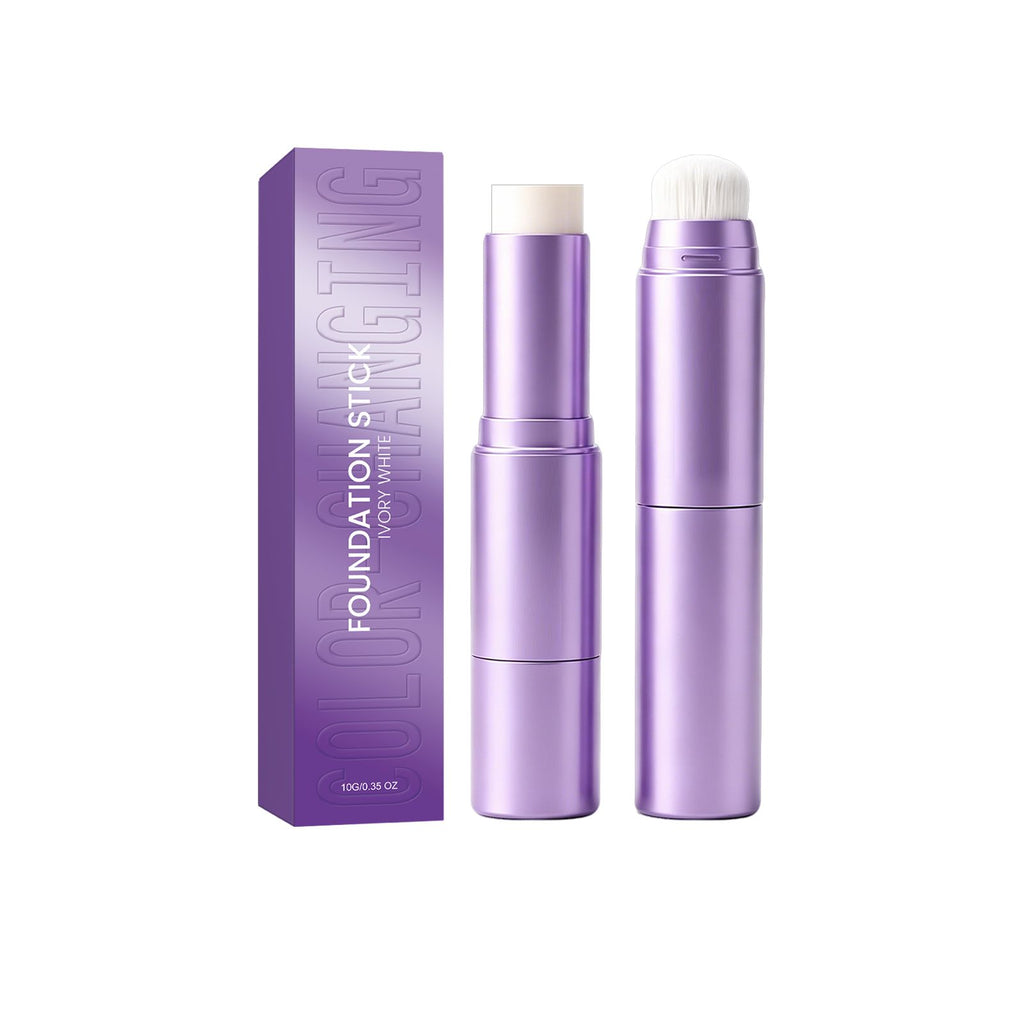 AMZ 2-in-1 Color Changing Foundation Stick (Ivory). Brightens skin tone, creates an even and luminous complexion for a natural, long-wearing base makeup.