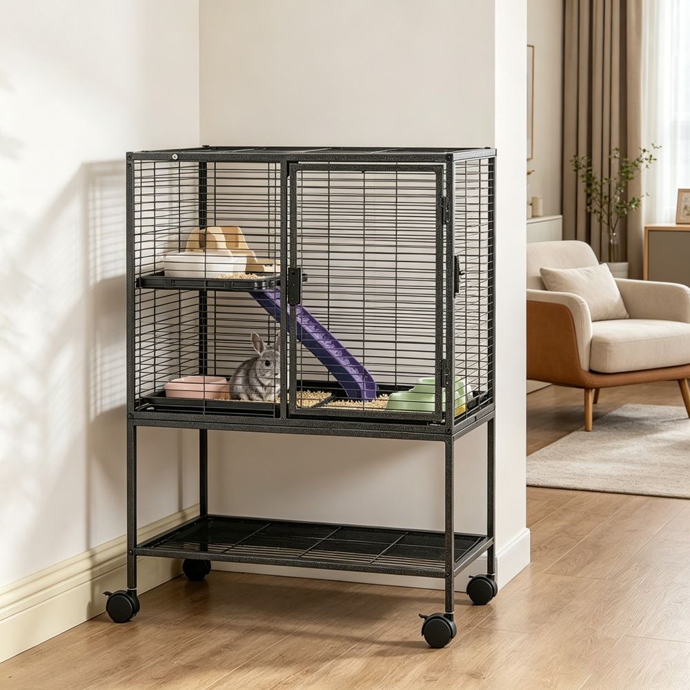 Animal Cage with Non-Slip and Easy to Clean for Outdoor