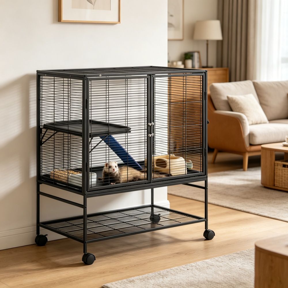 Animal Cage with Non-Slip and Easy to Clean for Outdoor