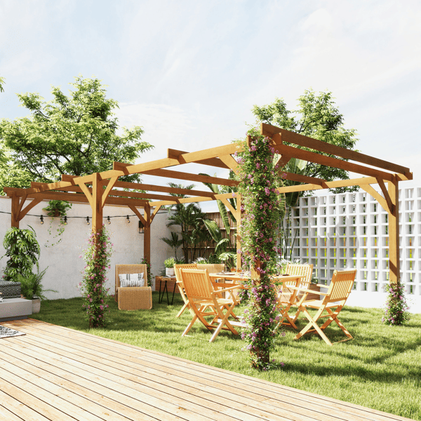 arbecue and cooking pergola