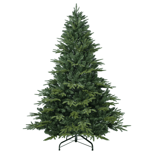 Artificial 4ft Green Christmas Tree with 856 PE/PVC Mixed Branch Tips, Steel wire, Hinged Premium & Foldable Base for Indoor Holiday Decorating