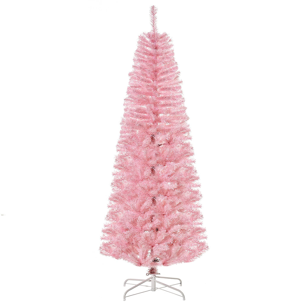 Artificial Christmas Tree 6ft Pink Pencil with Automatic Open for Home Party