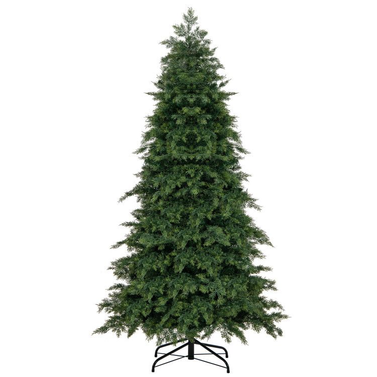 Artificial Christmas Tree Green Hinged Holiday Tree with 721/1019 Lush Branch Tips