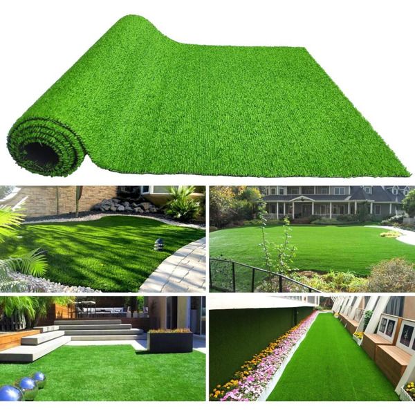 Artificial turf, professional dog mat large turf outdoor carpet terrace pet lawn, artificial carpet with drainage holes, 3.28FT * 16.4FT
