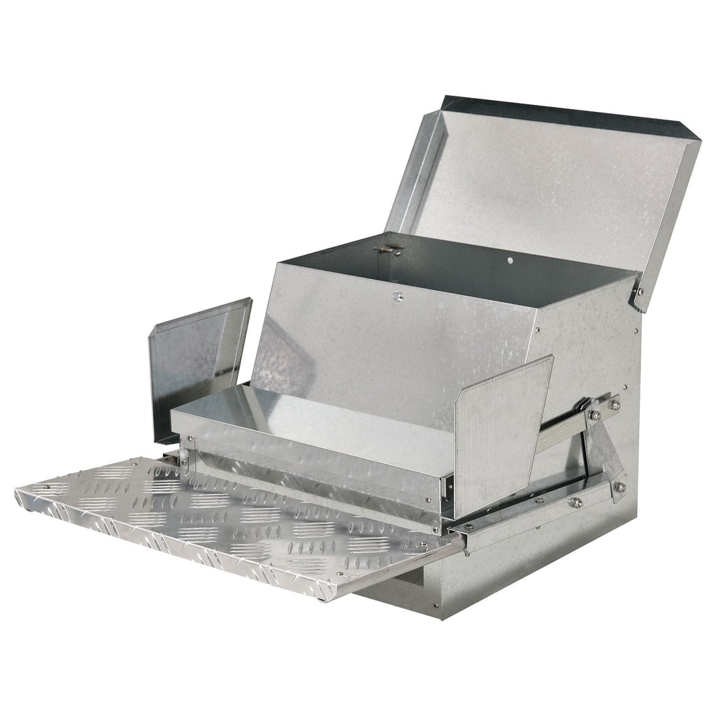 Automatic Chicken Feeder 30 lbs Capacity with Galvanized Steel, Weatherproof Design