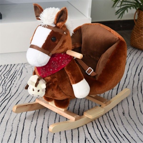 Baby Rocking Hors-Brown