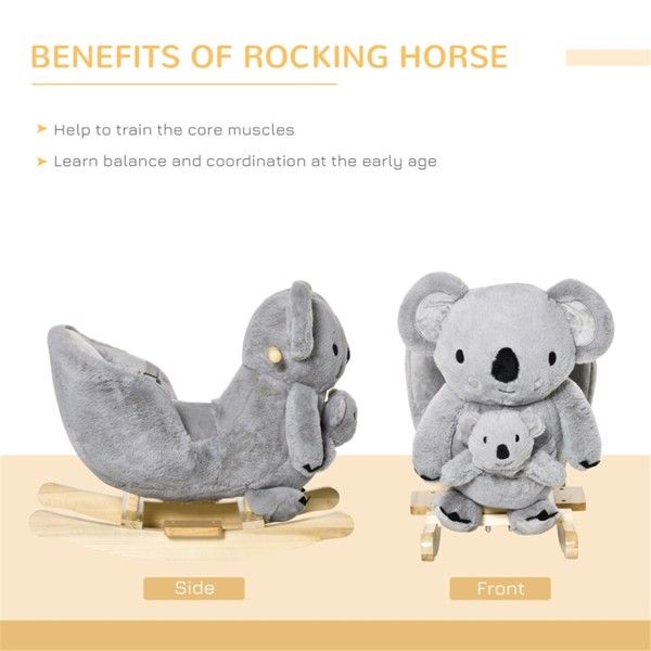 Baby Rocking Hors-Gray