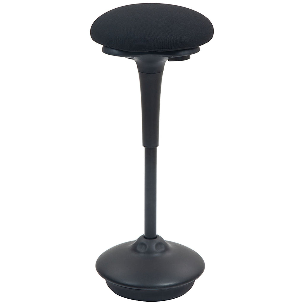Backless Wobble Chair, Adjustable Active Ergonomic Stool Chair, with Rocking Motion, Padded, Black