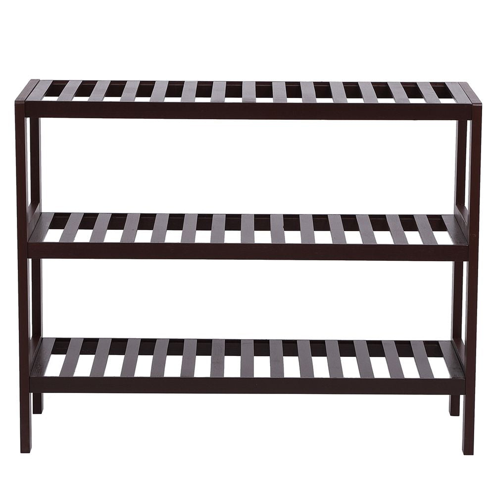 Bamboo Shoe Rack Bench, Shoe Storage, 3-Layer Multi-Functional Cell Shelf, Can Be Used For Entrance Corridor, Bathroom, Living Room And Corridor