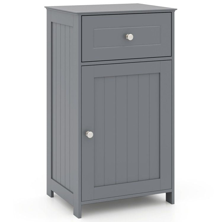 Bathroom Cabinet with Drawer Single Door with Adjustable Shelf