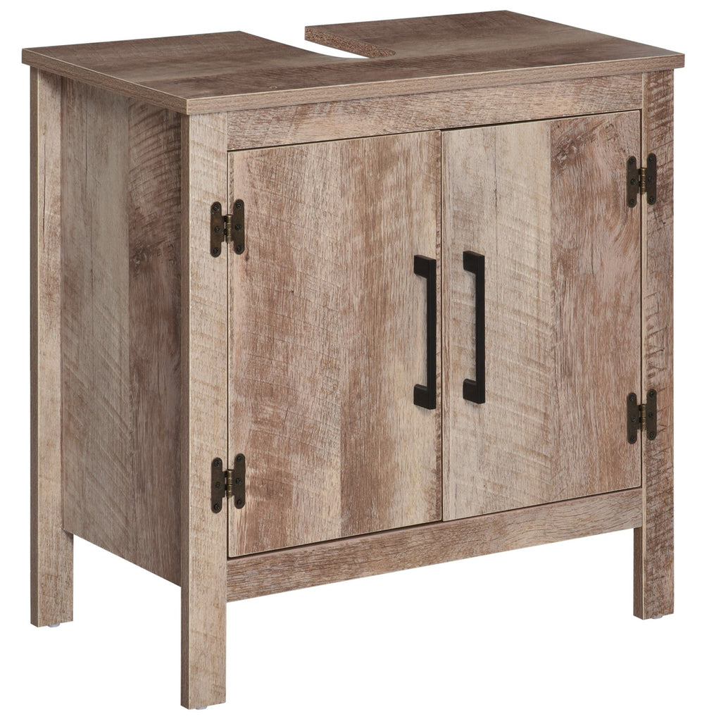 Bathroom Floor Cabinet Under Sink Storage Double Door Organizer Reclaimed Barnwood