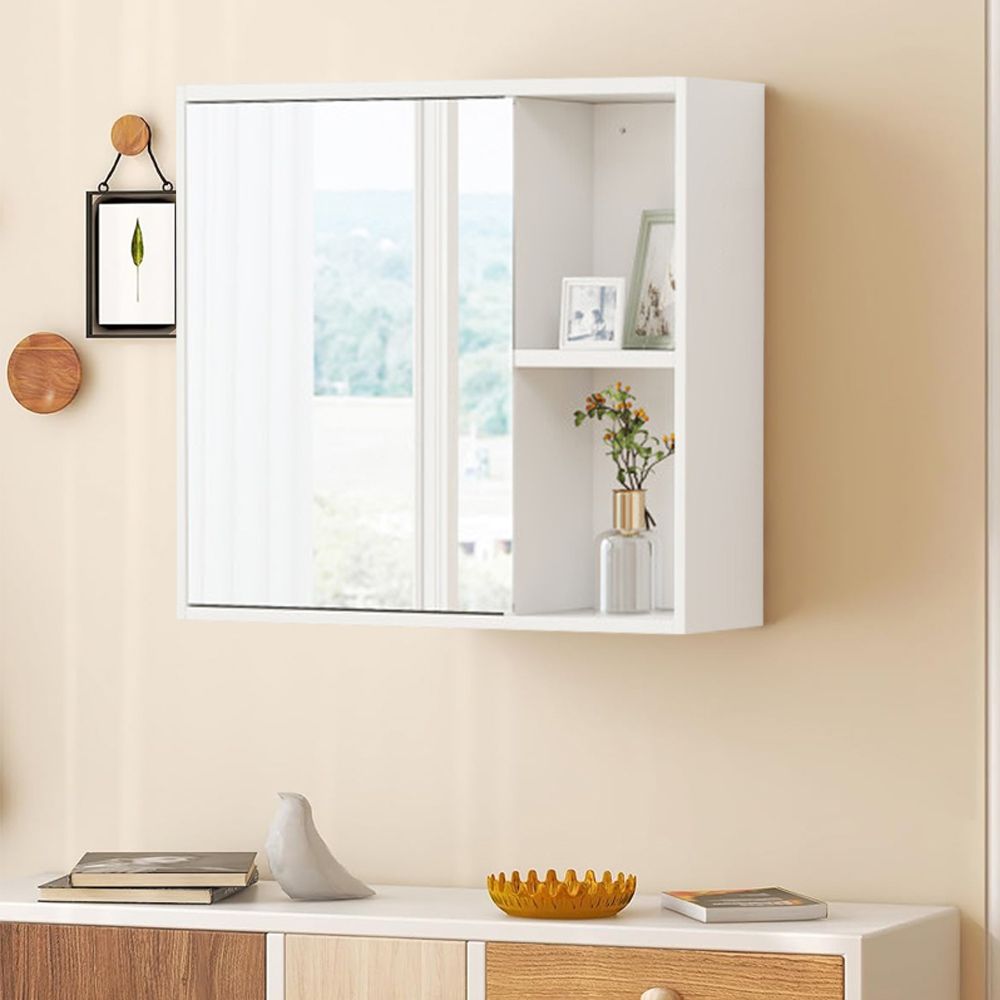 Bathroom Medicine Cabinet with Single Mirror Door