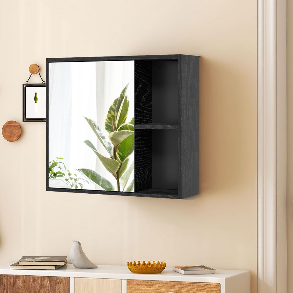 Bathroom Medicine Cabinet with Single Mirror Door