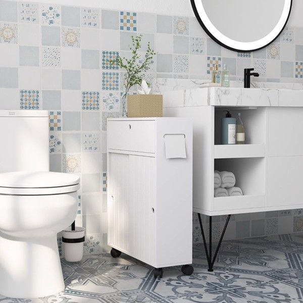 Bathroom Storage Cabinet white-AS