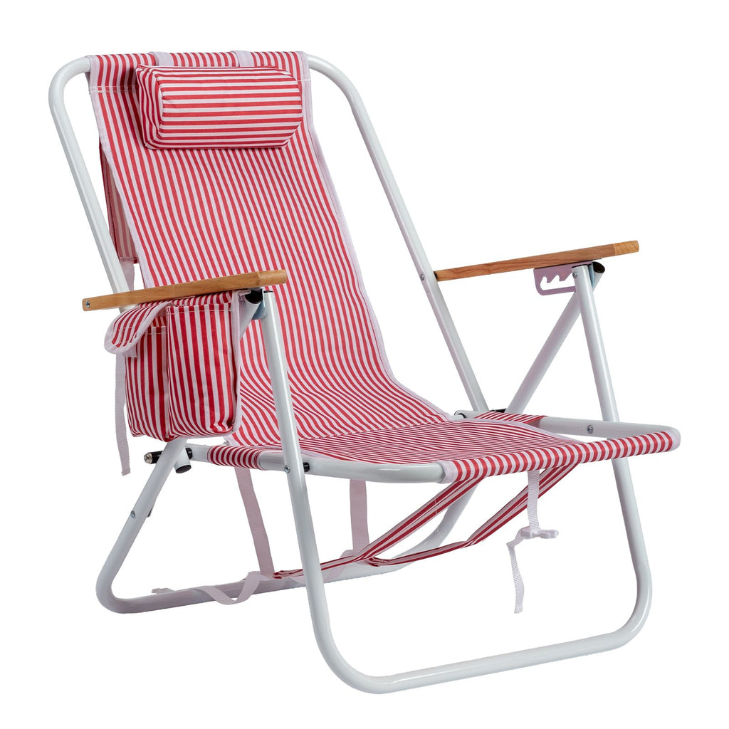 Beach Chair with Space-Saving 24 Inches