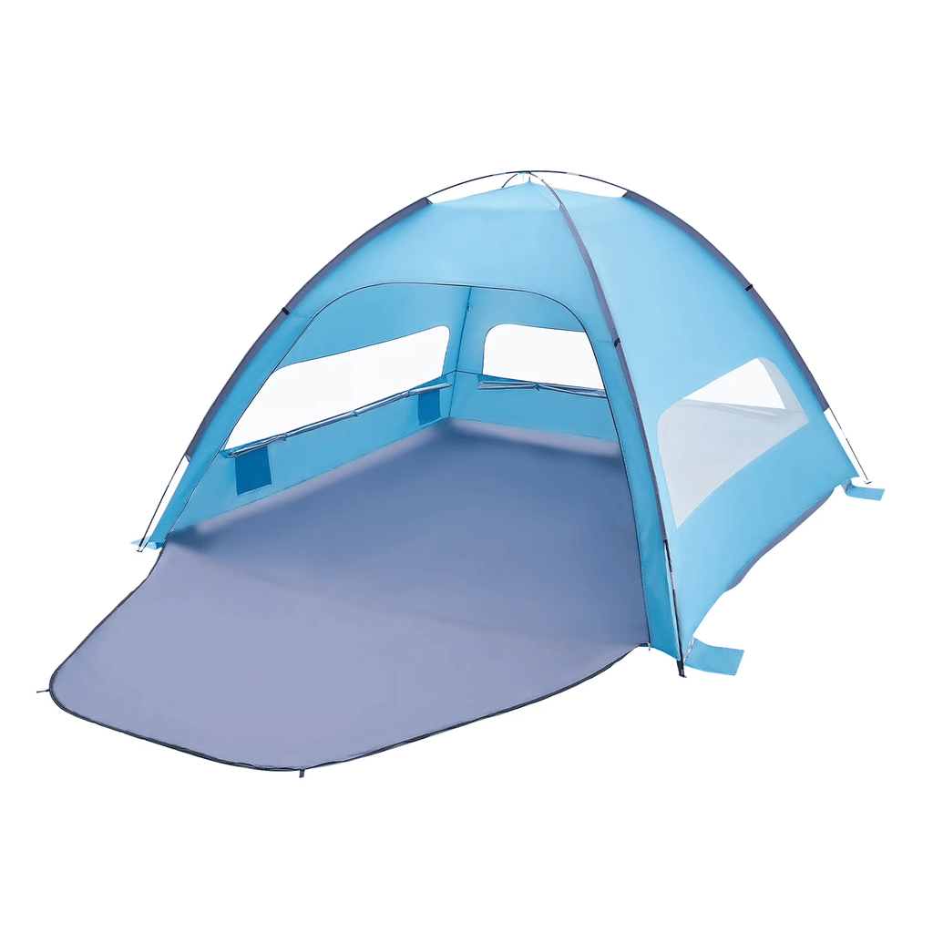 Beach Tent Sun Shelterfor8 People, UPF 50+ Sun Protection, Portable Canopy with Carry Bag & Sand Pockets, Lightweight and Simple SetupforCamping, Fishing, and Outdoor Picnics