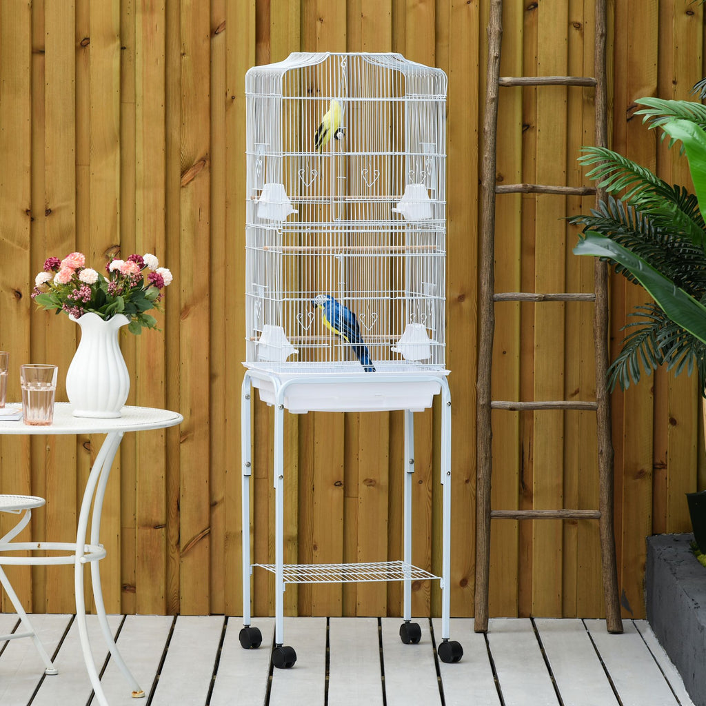 Bird Cage Starter Kit with Detachable Rolling Stand