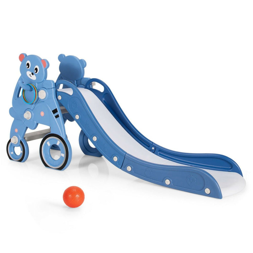 Blue Child safety slide, PlaySet with Ring Toss and Ball