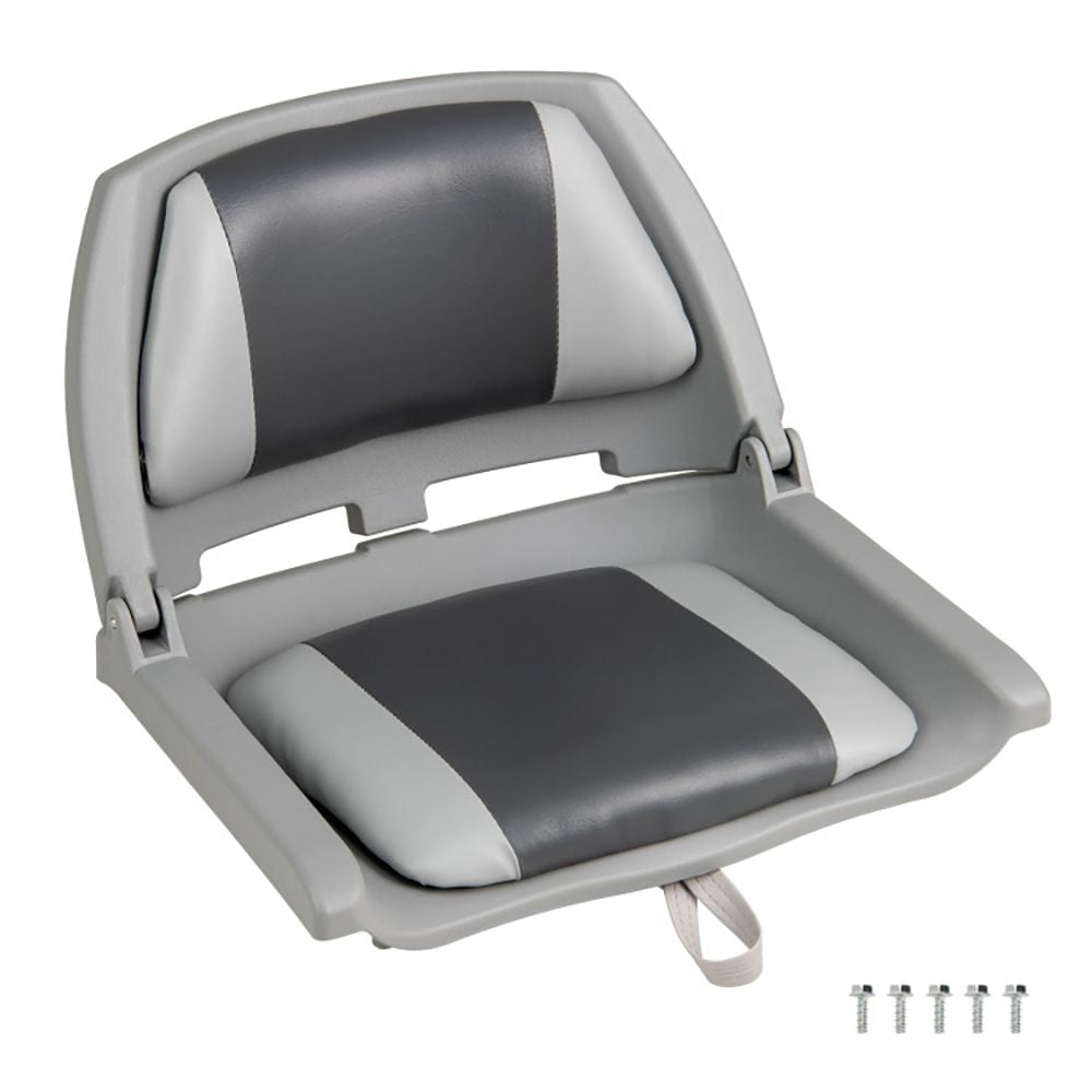 Boat Seat Folding Low Back Boat Chair with Marine-Grade PVC