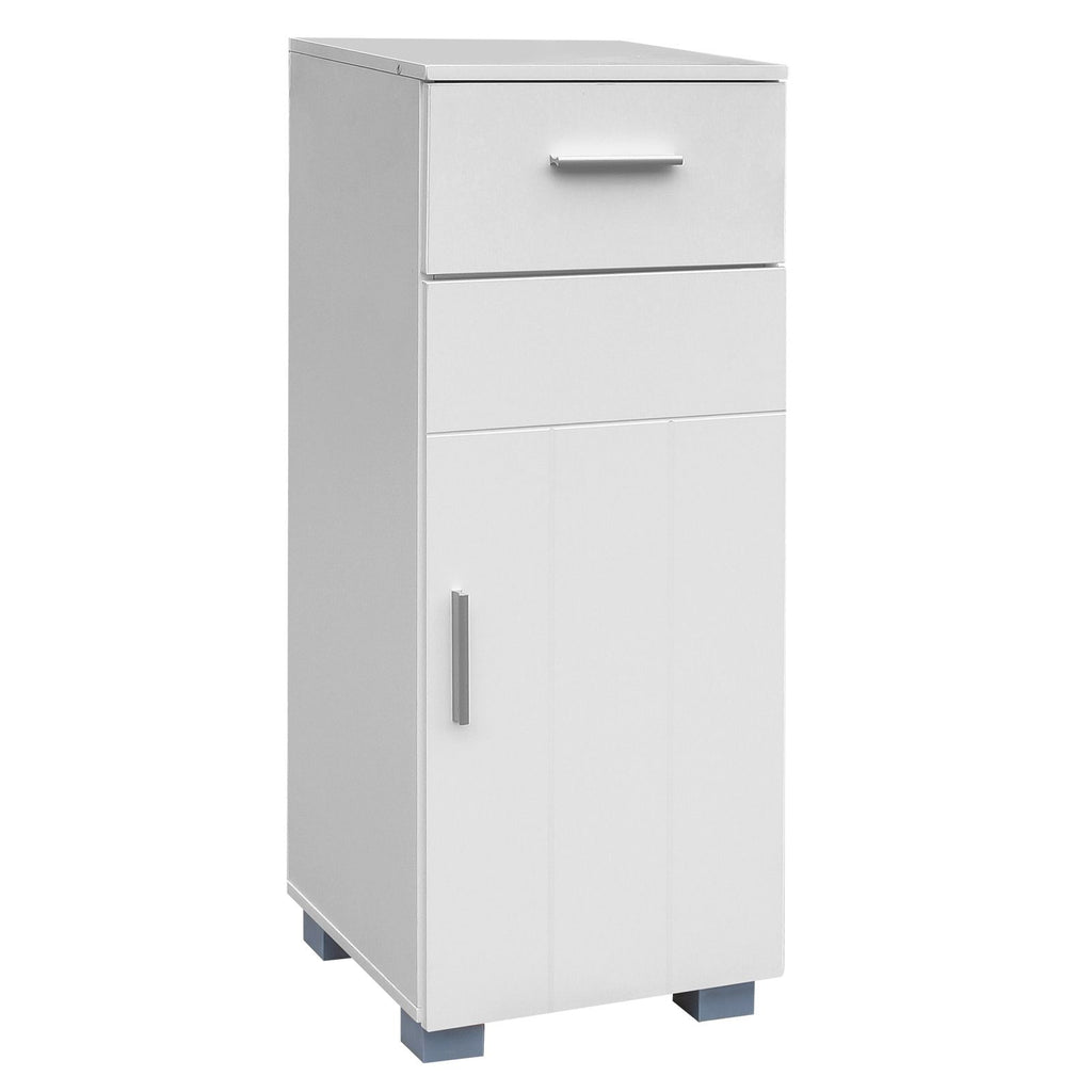 Bonnlo Single Drawer Single Door Bathroom Cabinet White RT