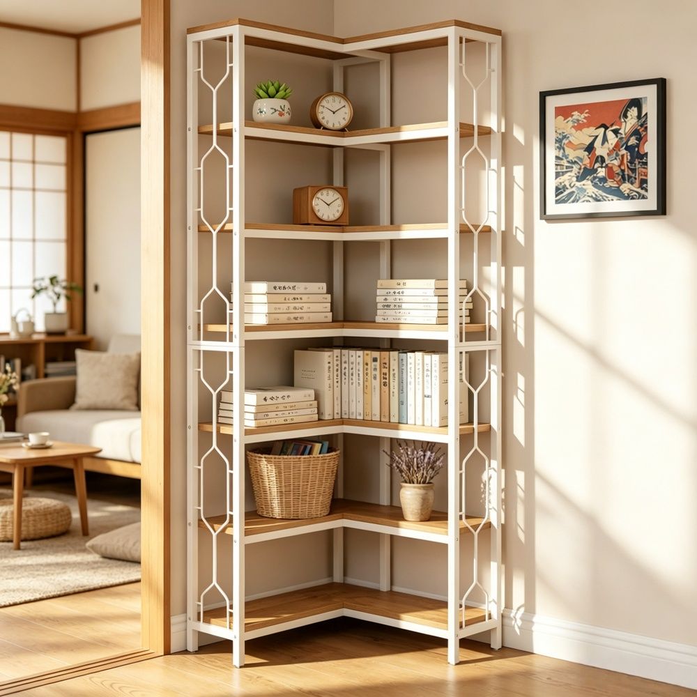 Bookshelf with Adjustable Feet