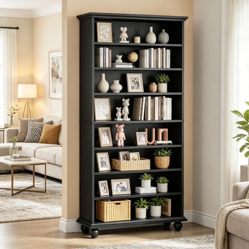 Bookshelf with Adjustable Shelves