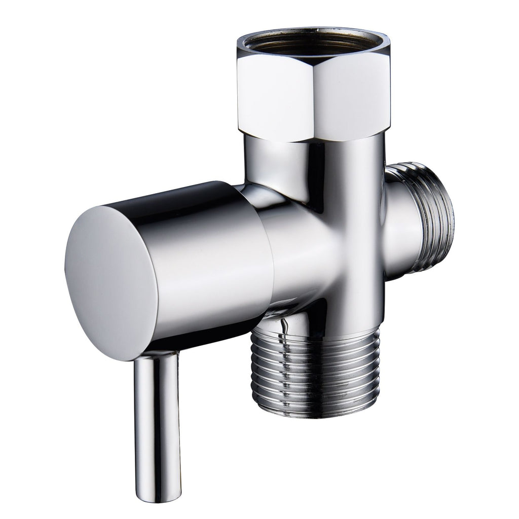 Brass Toilet Valve G7/8 Female x G15/16 Male x G1/2 Male T Adapter Toilet Connector for Bidet