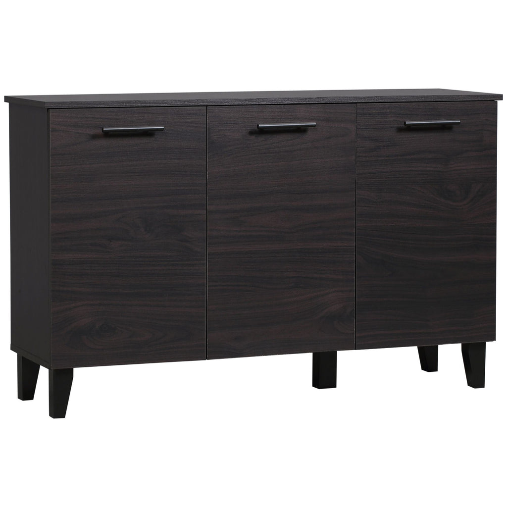 Buffet Cabinet Kitchen Sideboard Coffee Bar Dark Walnut Adjustable Shelf Dining Room